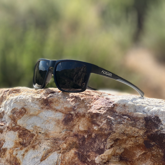 Rock Canyon (Black lens/Silver accents) - Polarized Sunglasses