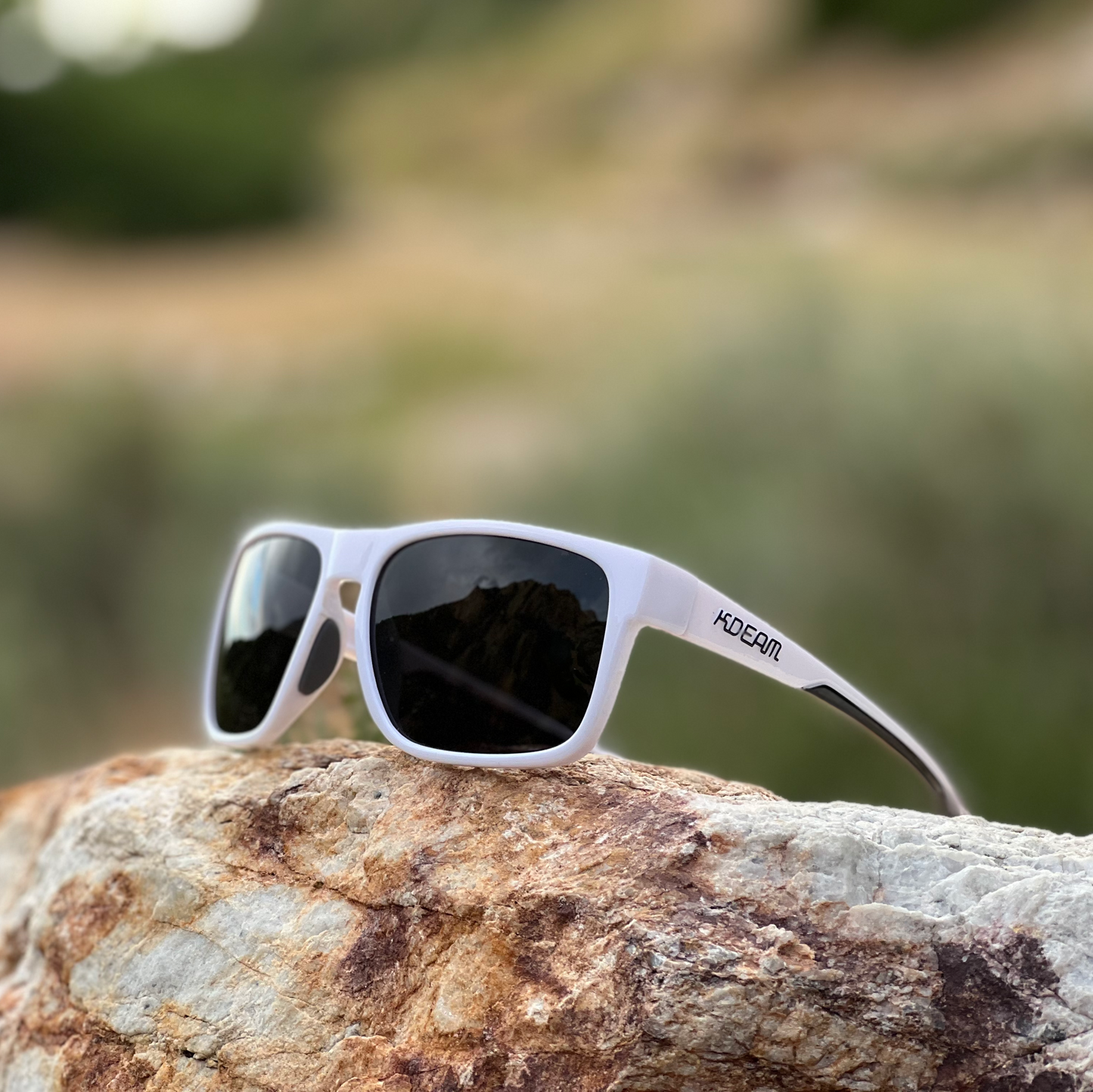 Rock Canyon (Black lens/white accents) - Polarized Sunglasses