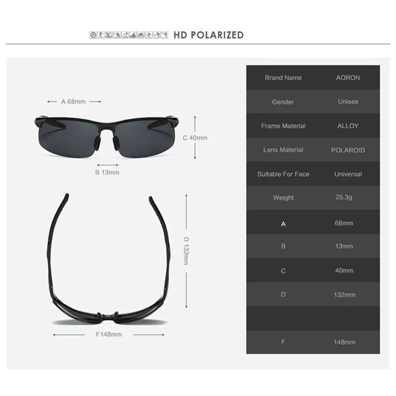 Elite (Silver/Black)- Polarized Sunglasses